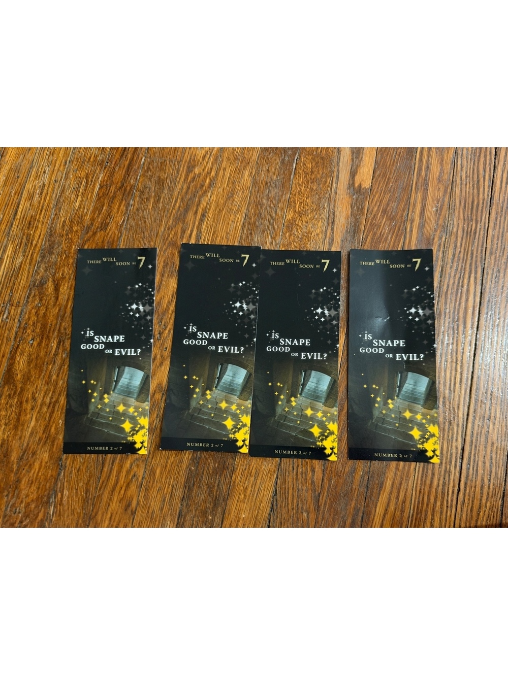 4 Vintage Harry Potter Scholastic Book Fair Deathly Hallows Bookmark